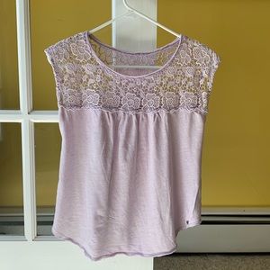 Abercrombie & Fitch lavender lace tank